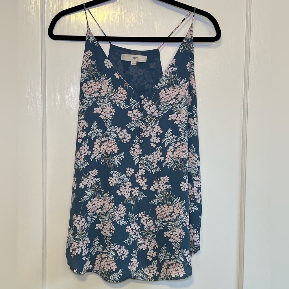 LOFT Floral Tank Top - Sz M